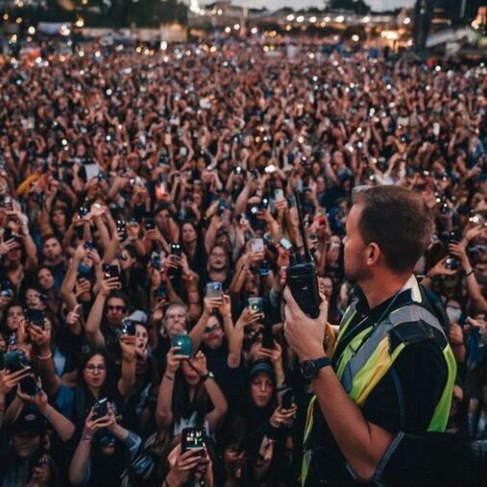 Communication fiable talkie walkie location malgré saturation réseau mobile festival