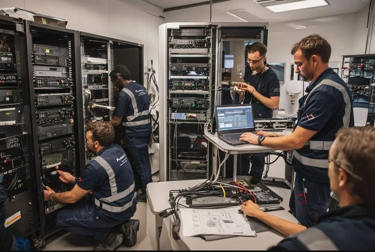 Installation et configuration parc radio professionnel, prestation sur site avec expertise technique