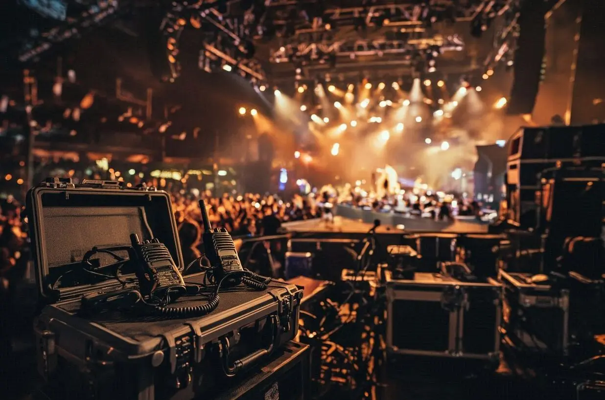 Arrière-plan festival et événement professionnel pour location talkie walkie événementiel
