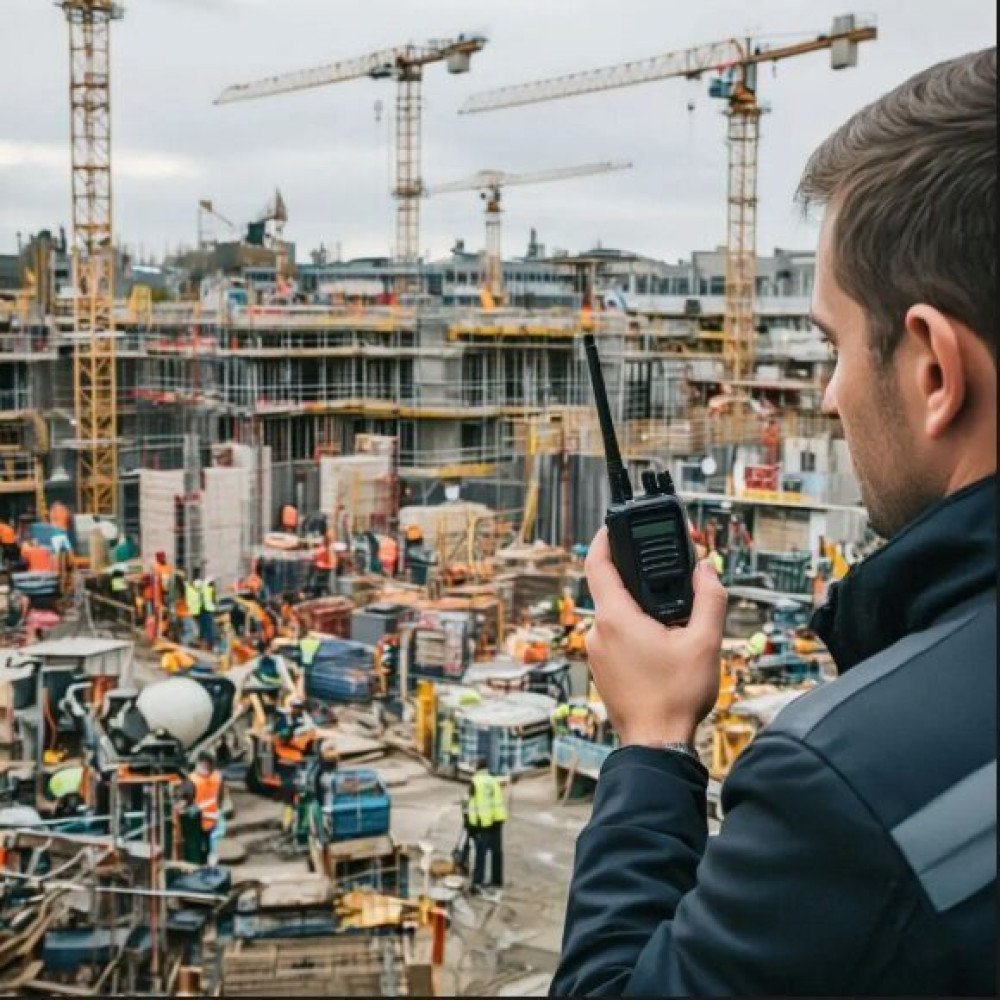 Chantier construction et rénovation, location talkie walkie pour coordination multiples corps de métier