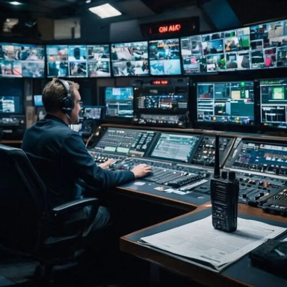 Walkie-talkie rental for TV shows, live broadcasts and control room coordination