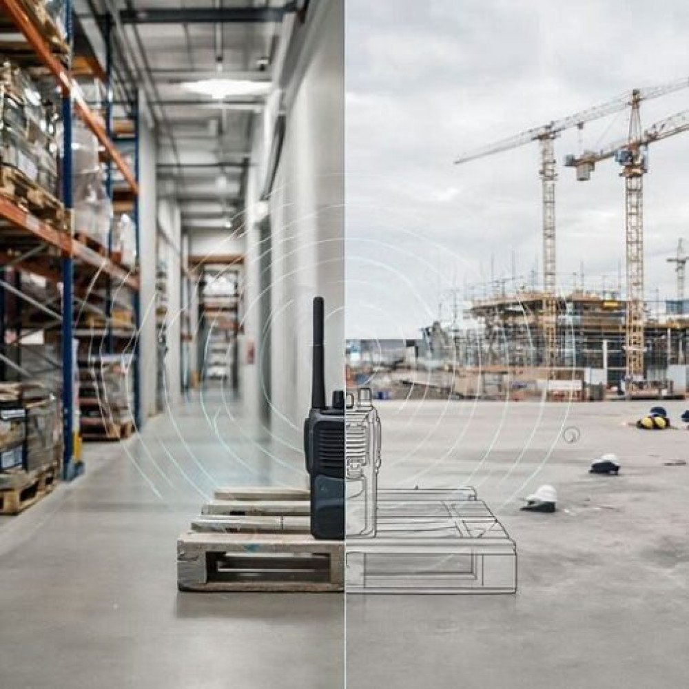 Portée talkie walkie location fiable en intérieur et extérieur