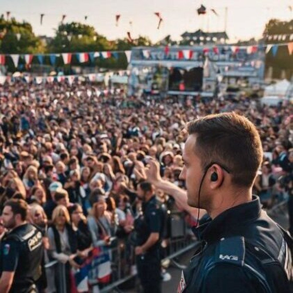 Sécurité festivals et manifestations publiques, radio portative pour coordination agents sur zones étendues