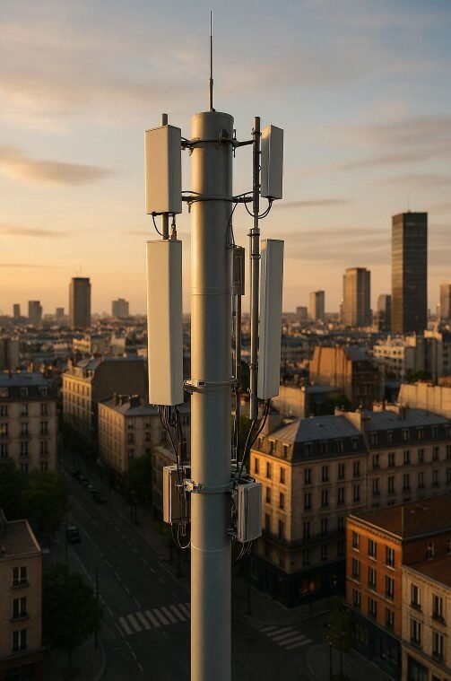 Infrastructure de télécommunication radio professionnelle en environnement urbain français