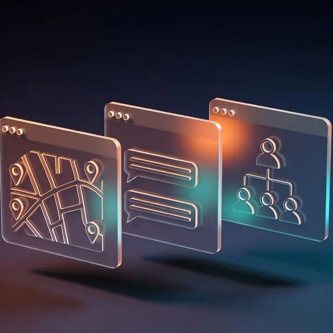 Interface logicielle pour gestion de flotte radio LTE : géolocalisation, messagerie et organisation des groupes de communication