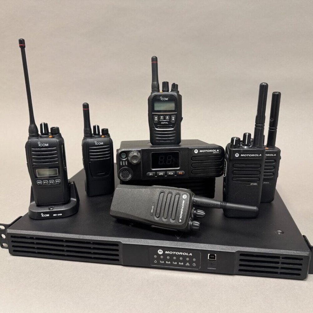Système radio VHF UHF complet : portables et répéteur professionnel