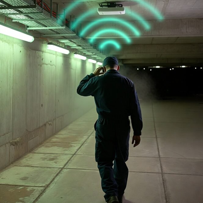 Communication par talkie-walkie WiFi en environnement souterrain : opérateur utilisant le réseau IP existant pour communiquer sans couverture cellulaire