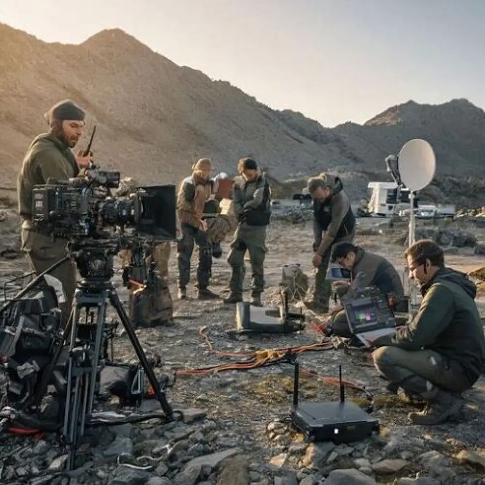 Tournage cinéma et TV, internet 4G 5G pour zones isolées et transfert données production technique