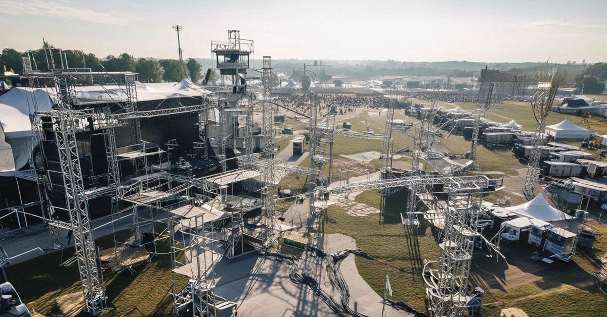 Analyse de la portée radio sur un site de festival — obstacles et configuration terrain