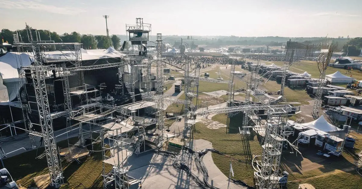 Analyse de la portée radio sur un site de festival — obstacles et configuration terrain