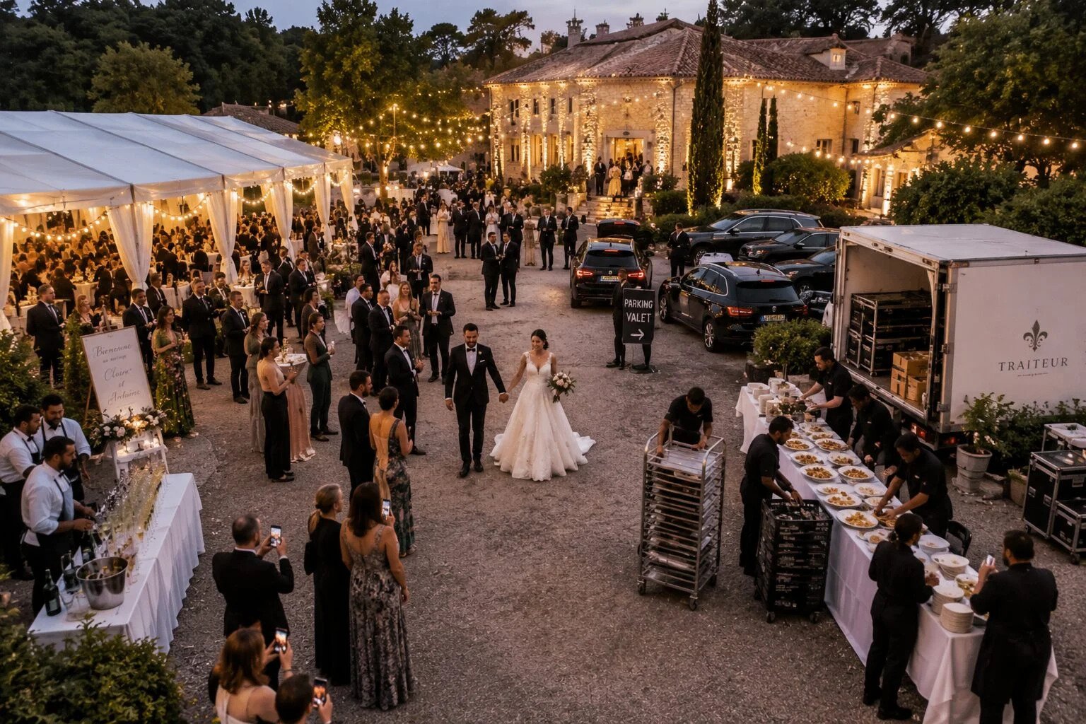 mariage evenement prive coordination talkies logistique